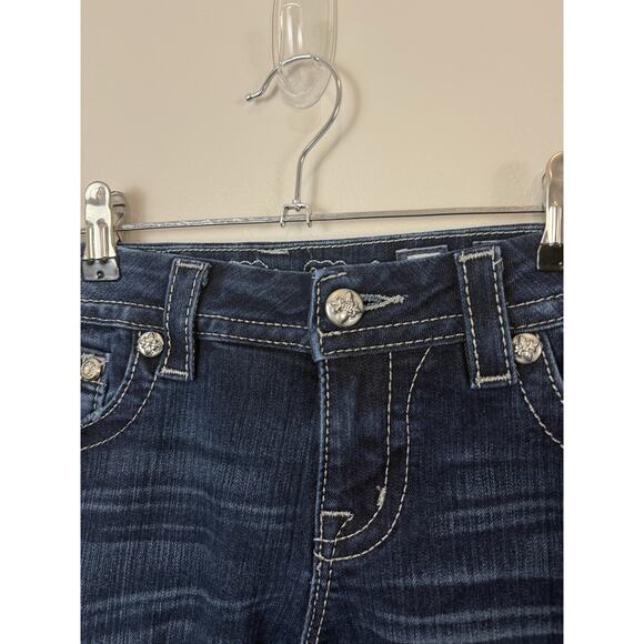 Miss Me Easy Boot Cut Western Bling Jeans Womens Size 27 Rodeo Mid Rise - Picture 3 of 16